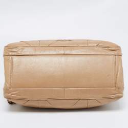 Marc Jacobs Beige Leather Patchwork Ines Satchel