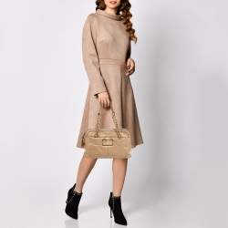 Marc Jacobs Beige Leather Patchwork Ines Satchel