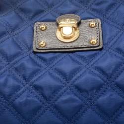 Pre Owned Marc Jacobs Navy Blue Quilted Fabric Tote