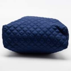 Pre Owned Marc Jacobs Navy Blue Quilted Fabric Tote
