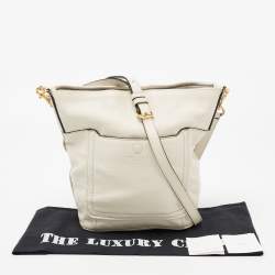 Marc Jacobs Off White Leather Crossbody Bag