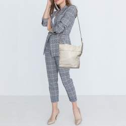Marc Jacobs Off White Leather Crossbody Bag