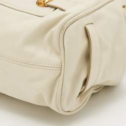 Marc Jacobs Off White Leather Stam Satchel