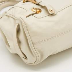 Marc Jacobs Off White Leather Stam Satchel