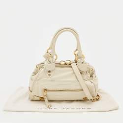 Marc Jacobs Off White Leather Stam Satchel