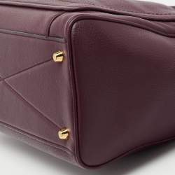 Pre Owned Marc Jacobs Burgundy Leather Empire City Satchel