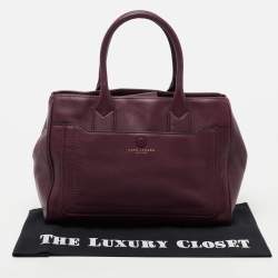 Pre Owned Marc Jacobs Burgundy Leather Empire City Satchel