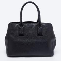 Pre Owned Marc Jacobs Black Leather Gotham North South Tote