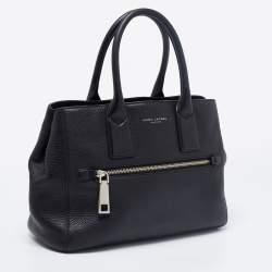 Pre Owned Marc Jacobs Black Leather Gotham North South Tote