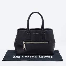Pre Owned Marc Jacobs Black Leather Gotham North South Tote