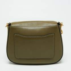 Pre Owned Marc Jacobs Green Leather Frog Shoulder Bag