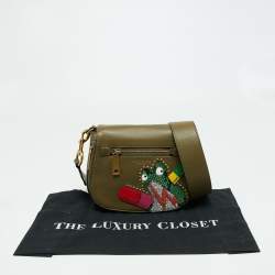 Pre Owned Marc Jacobs Green Leather Frog Shoulder Bag