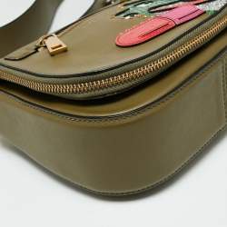 Pre Owned Marc Jacobs Green Leather Frog Shoulder Bag