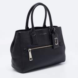 Pre Owned Marc Jacobs Black Leather Tote