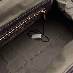 Pre Owned Marc Jacobs Etoupe Quilted Leather Stam Satchel