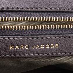 Pre Owned Marc Jacobs Etoupe Quilted Leather Stam Satchel