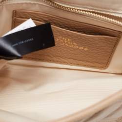 Pre Owned Marc Jacobs Tan Quilted Leather The Status Flap Crossbody Bag