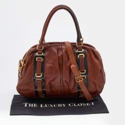 Marc Jacobs Brown/Black Leather Satchel