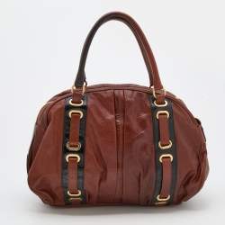 Marc Jacobs Brown/Black Leather Satchel