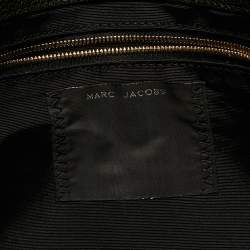 Pre Owned Marc Jacobs Dark Green Studded Leather Flap Shoulder Bag