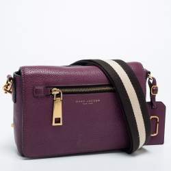 Pre Owned Marc Jacobs Purple Leather Small Gotham Shoulder Bag