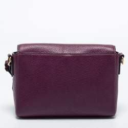 Pre Owned Marc Jacobs Purple Leather Small Gotham Shoulder Bag