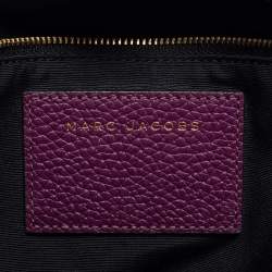 Pre Owned Marc Jacobs Purple Leather Small Gotham Shoulder Bag
