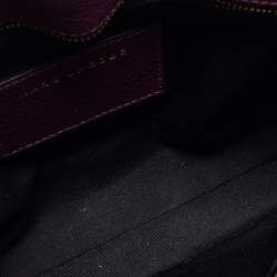 Pre Owned Marc Jacobs Purple Leather Small Gotham Shoulder Bag