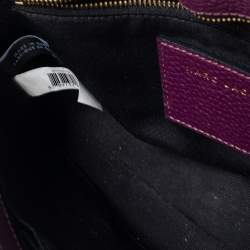 Pre Owned Marc Jacobs Purple Leather Small Gotham Shoulder Bag