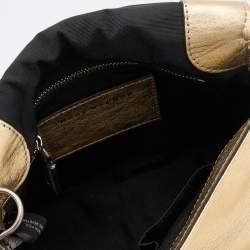 Marc Jacobs Gold Leather Charms and Trinkets Saddle Shoulder Bag