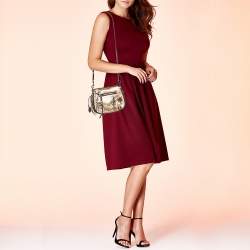 Marc Jacobs Gold Leather Charms and Trinkets Saddle Shoulder Bag