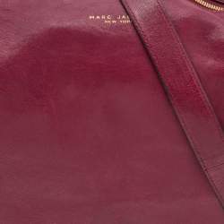 Marc Jacobs Burgundy Leather Lace Nomad Hobo