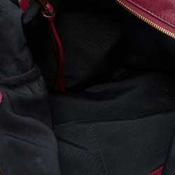 Marc Jacobs Burgundy Leather Lace Nomad Hobo