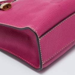 Pre Owned Marc Jacobs Pink Leather Mini Grind Tote