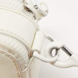 Marc Jacobs White Leather Snapshot Camera Crossbody Bag