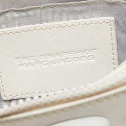 Marc Jacobs White Leather Snapshot Camera Crossbody Bag