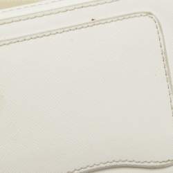 Marc Jacobs White Leather Snapshot Camera Crossbody Bag