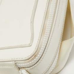 Marc Jacobs White Leather Snapshot Camera Crossbody Bag