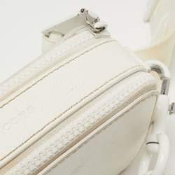 Marc Jacobs White Leather Snapshot Camera Crossbody Bag