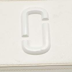 Marc Jacobs White Leather Snapshot Camera Crossbody Bag