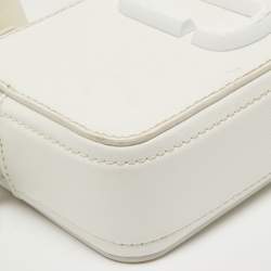 Marc Jacobs White Leather Snapshot Camera Crossbody Bag
