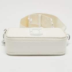 Marc Jacobs White Leather Snapshot Camera Crossbody Bag