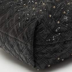 Pre Owned Marc Jacobs Black Leather Embellished Shoulder Bag