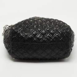 Pre Owned Marc Jacobs Black Leather Embellished Shoulder Bag