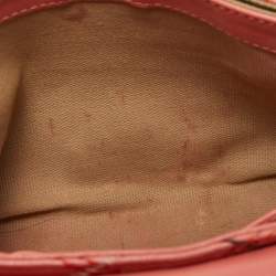 Pre Owned Marc Jacobs Peach Quilted Leather Flap Crossbody Bag