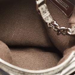 Pre Owned Marc Jacobs Silver Synthetic Leather Parachute Hobo