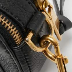 Pre Owned Marc Jacobs Black Leather Camera Crossbody Bag