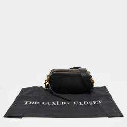 Pre Owned Marc Jacobs Black Leather Camera Crossbody Bag