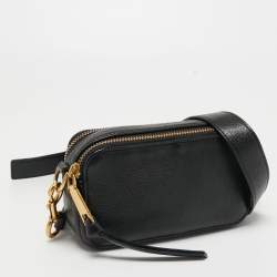 Pre Owned Marc Jacobs Black Leather Camera Crossbody Bag