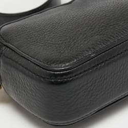 Pre Owned Marc Jacobs Black Leather Camera Crossbody Bag